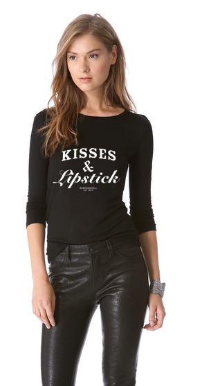 Bluza Kisses & Lipstick - Negru